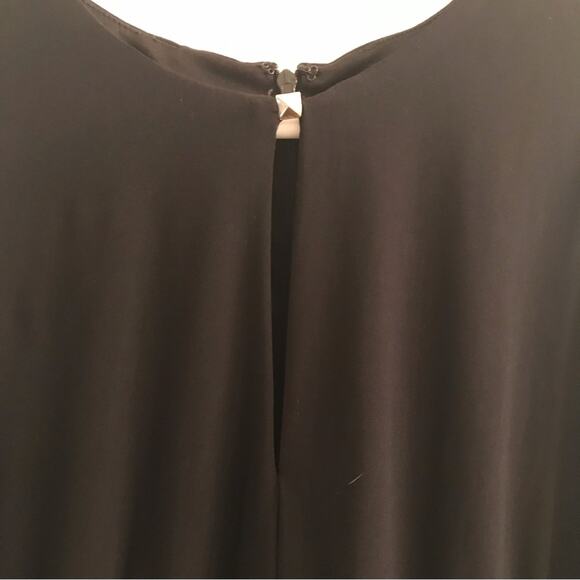 Jessica Simpson Keyhole Neckline Black Shift Dress Size 8 - Picture 3 of 7